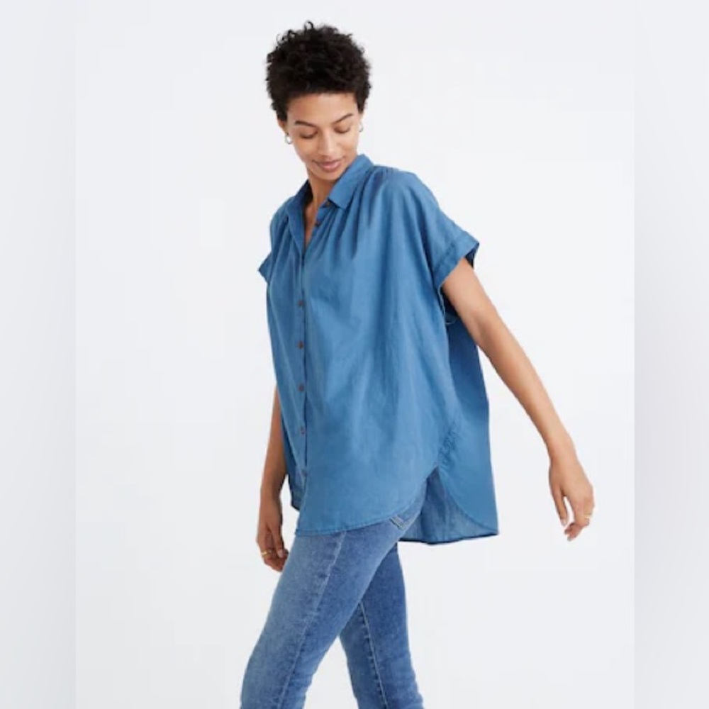 Madewell Blue Button Down Shirt